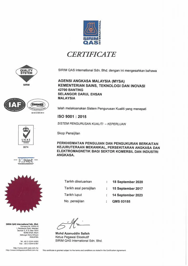 ISO certification